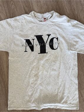 NYC Graphic gray t-shirt cotton Sz M